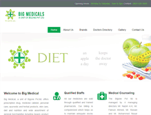 Tablet Screenshot of bigmedicals.com